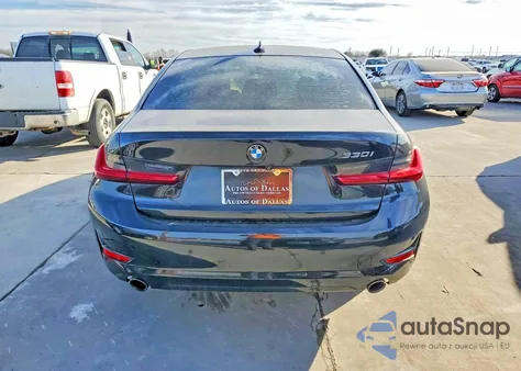 2020 BMW 330I z USA, uszkodzony, nr VIN 3MW5R1J08L8B38473